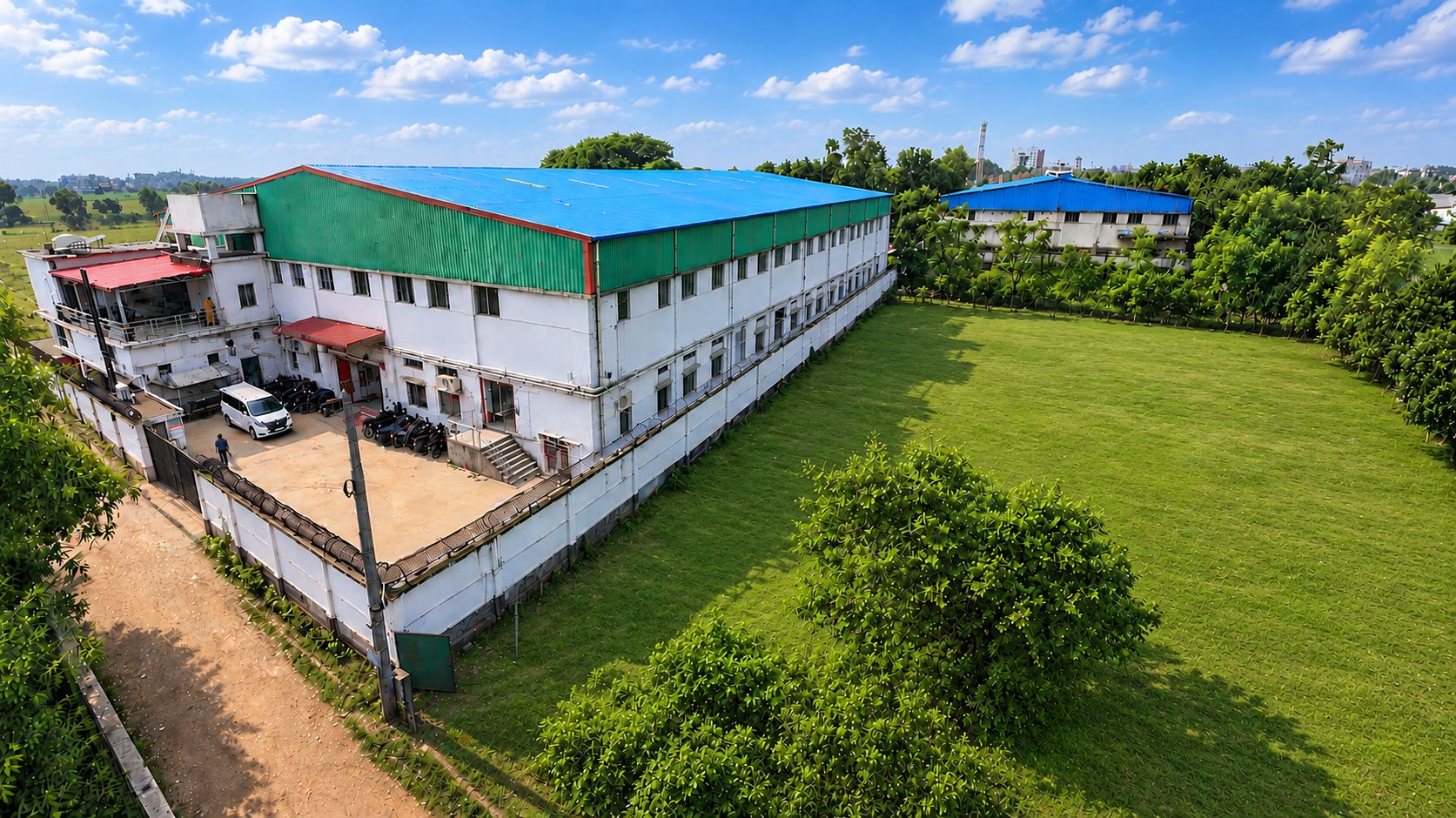 WOO REE APPARELS LTD. — aerial view, Ashulia, Savar